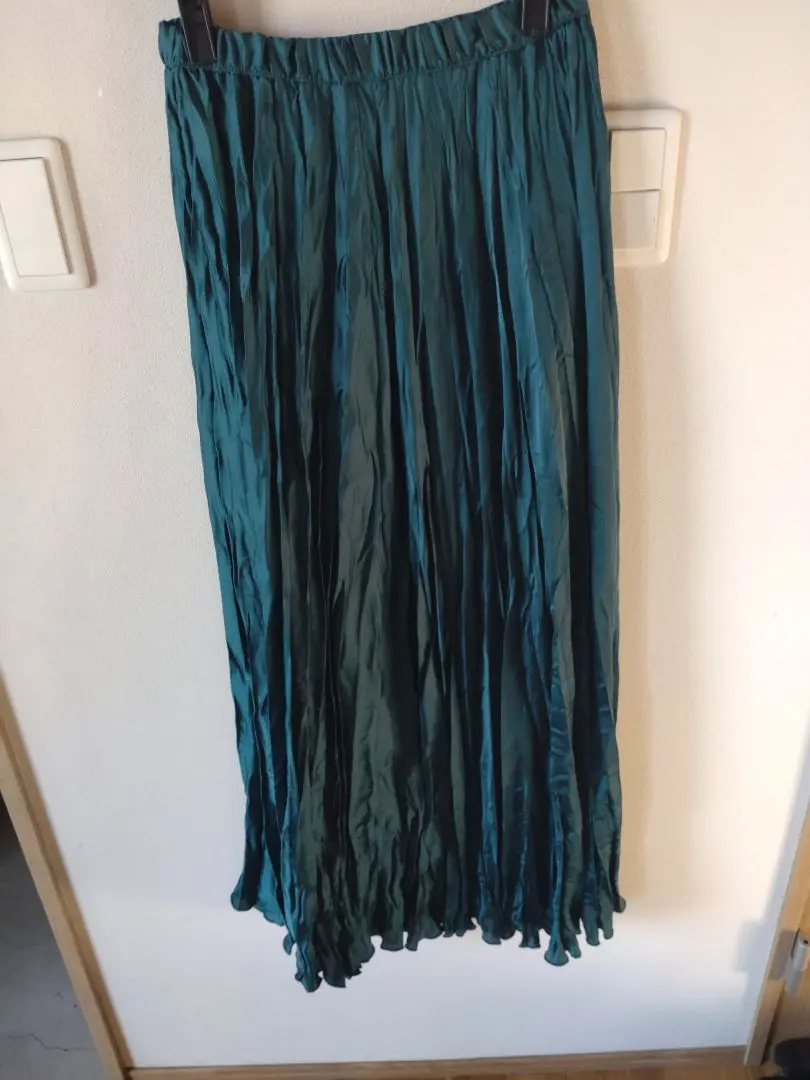 Thumbnail of Satin Long Pleated Skirt