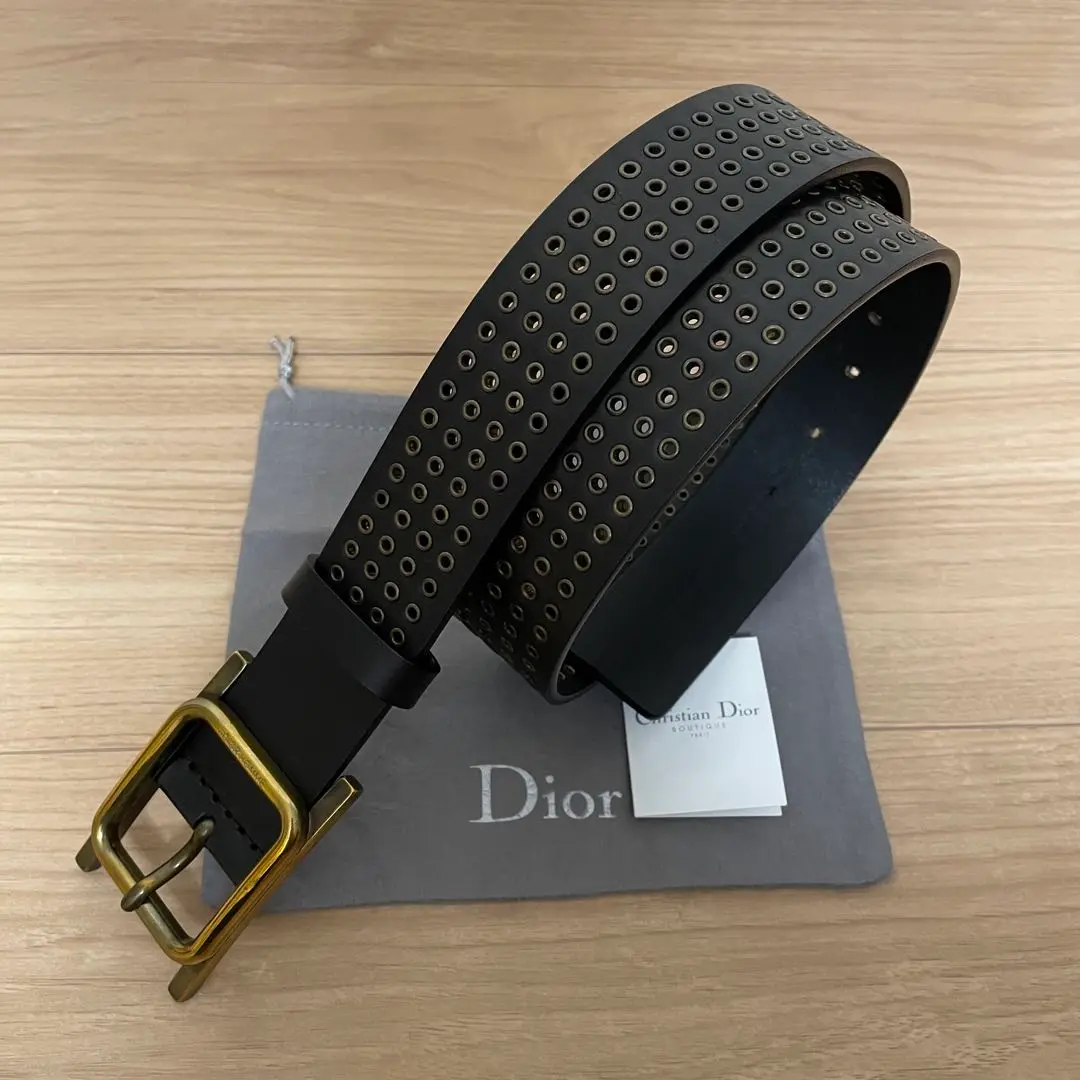 ディオールオム dior homme ベルト 新品未使用 80ブラック エディ Dior HOMME(ディオールオム) / ベルト/レザー/BLK/メンズ | 中古