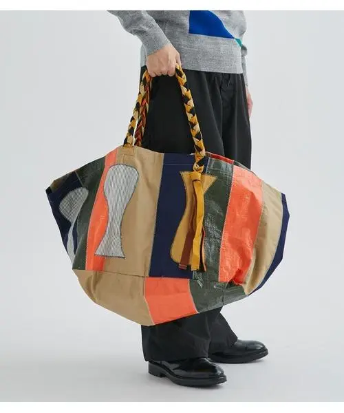 【KHOKI / コッキ】Intarsia-knit bag　ニットバッグ KHOKI（コッキ）の「【KHOKI / コッキ】Intarsia-knit bag