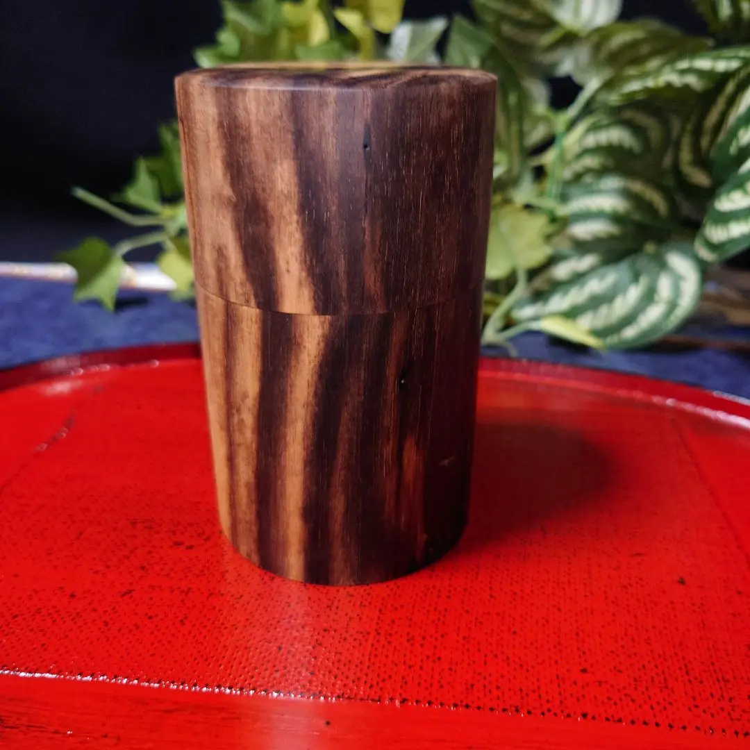茶道具　黒柿中棗 黒柿】蒔絵 中棗 （現品限り） – おかや木芸