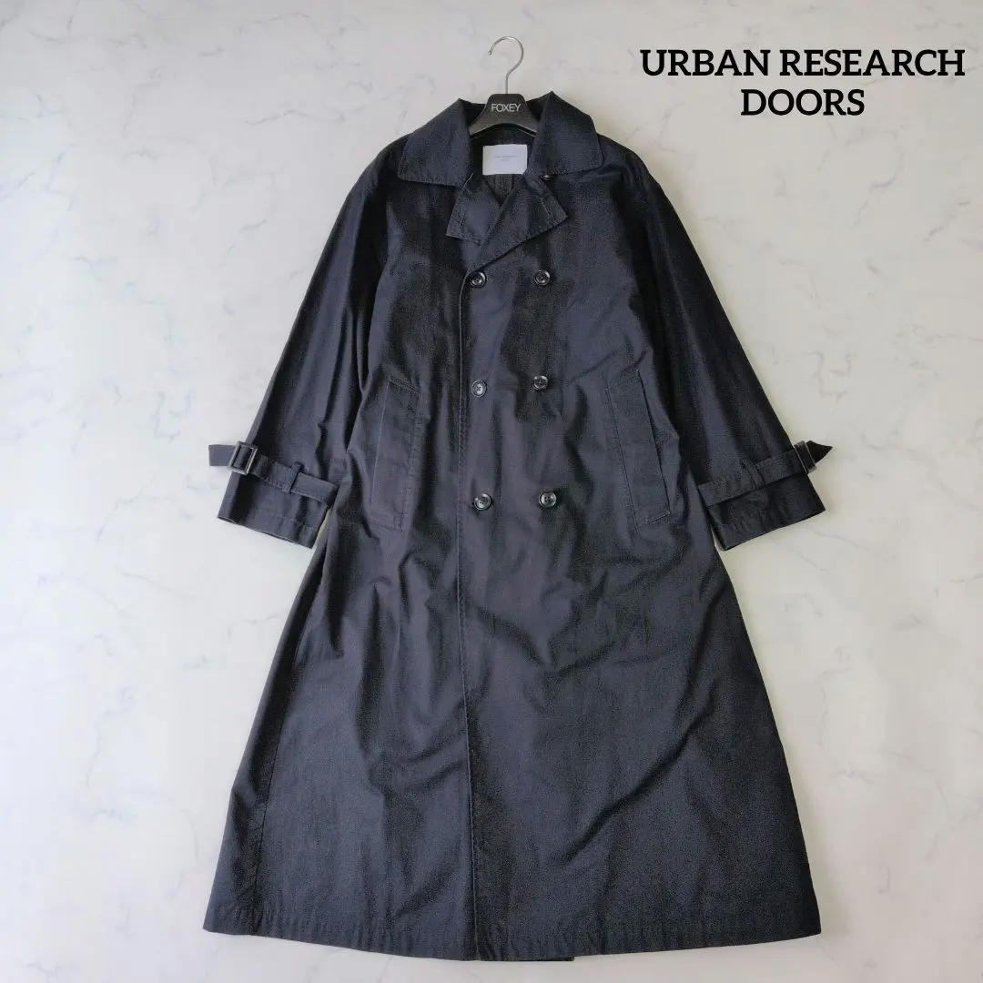 Thumbnail of Urban Research Doors Trench Coat, Navy, with Belt, F