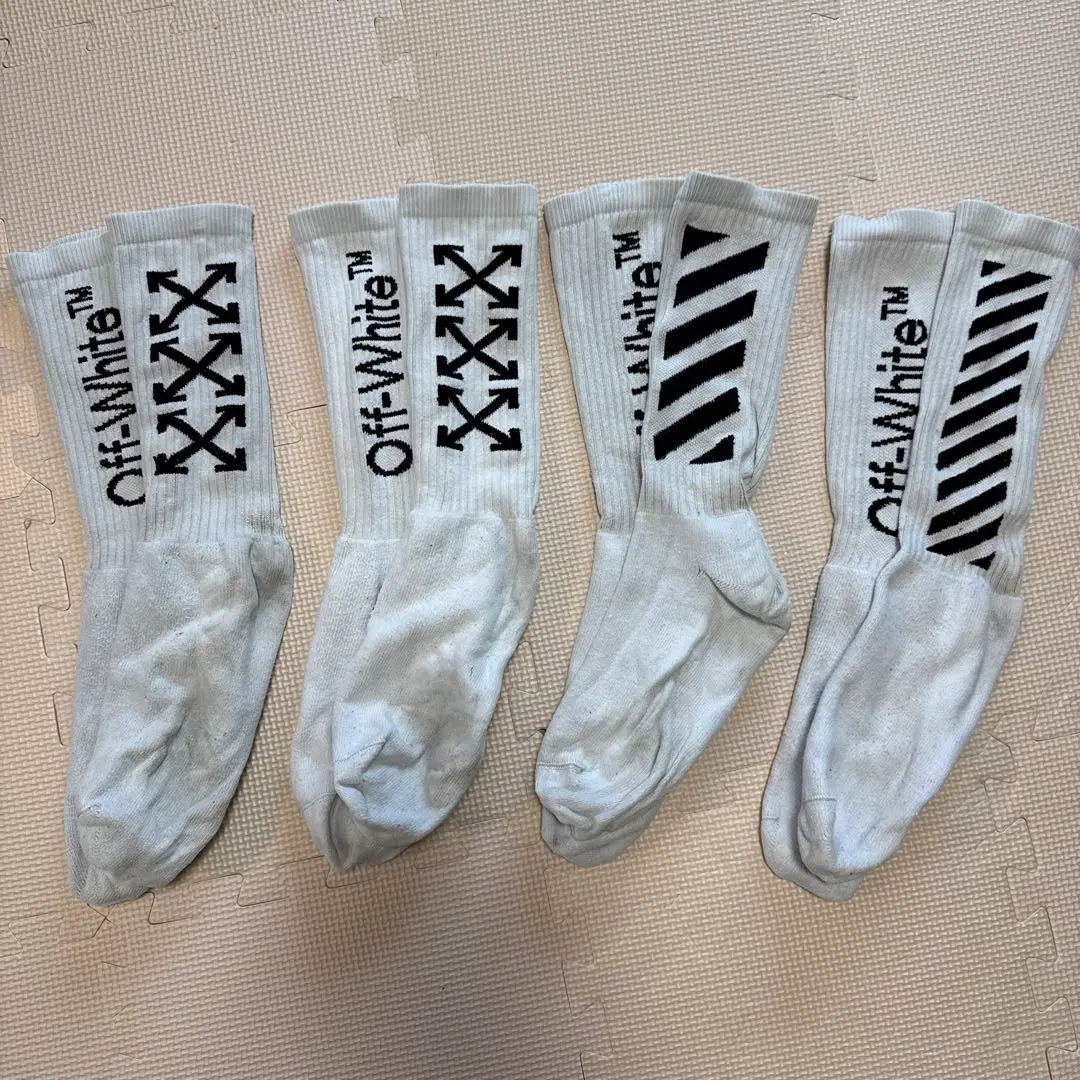 off-white ソックス　正規品新品未使用 2025年最新】OFF-WHITE メンズ ソックスの人気アイテム - メルカリ