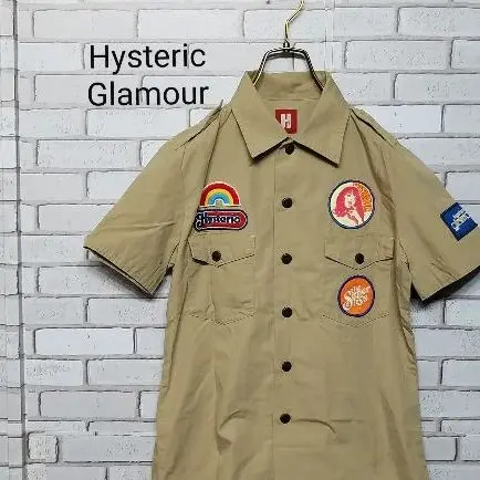 HYSTERIC GLAMOUR - 【HystericGlamour】ヒステリックグラマー ボーイスカウトシャツ HYSTERICGLAMOUR ヒステリックグラマー ボーイスカウトシャツ