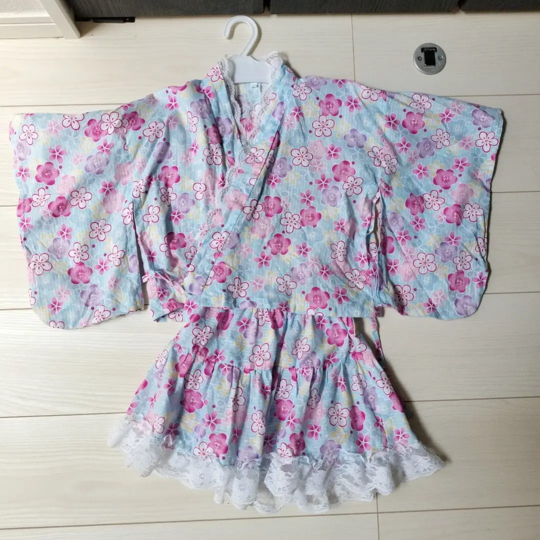 Thumbnail of Floral Yukata Dress, Size 110