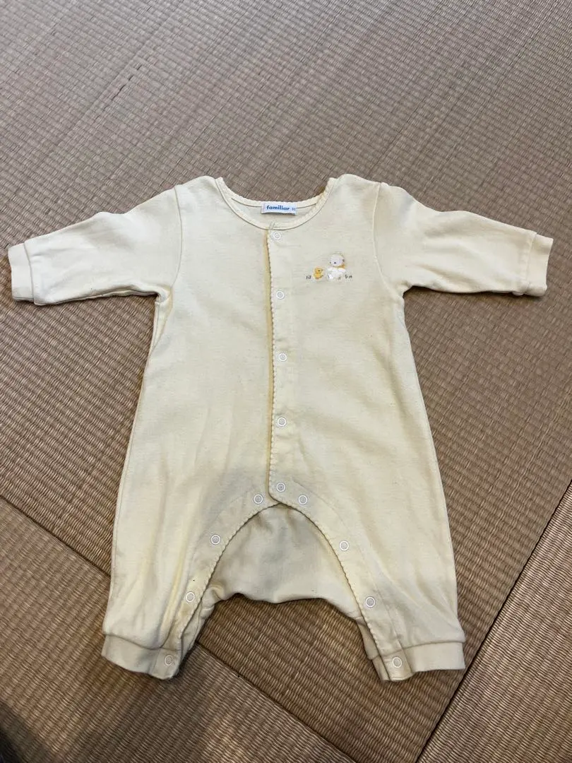 Thumbnail of Familiar Rompers, Cream Color with Embroidery