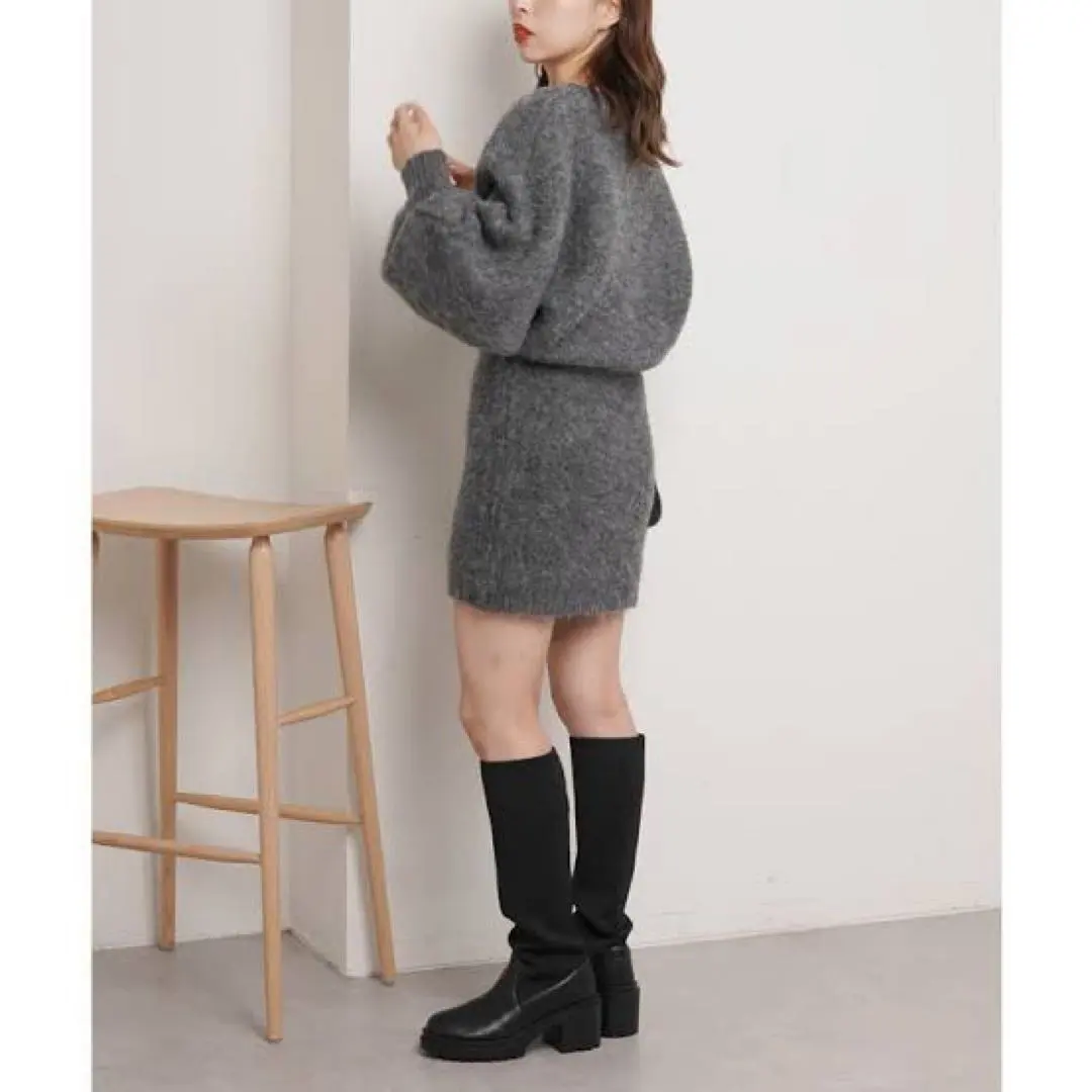 Thumbnail of Chico Jacquard Dolman Mini Knit Dress