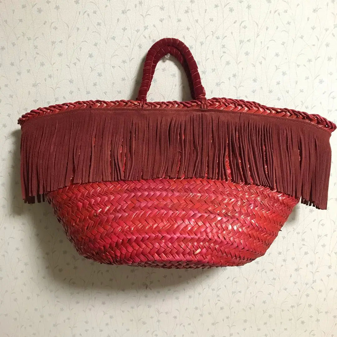 AMERICAN RAG CIE ファー付き かごバッグ トートバッグ AMERICAN RAG CIE トートバッグ 「AMERICAN CIE」BIG A.R.Cie