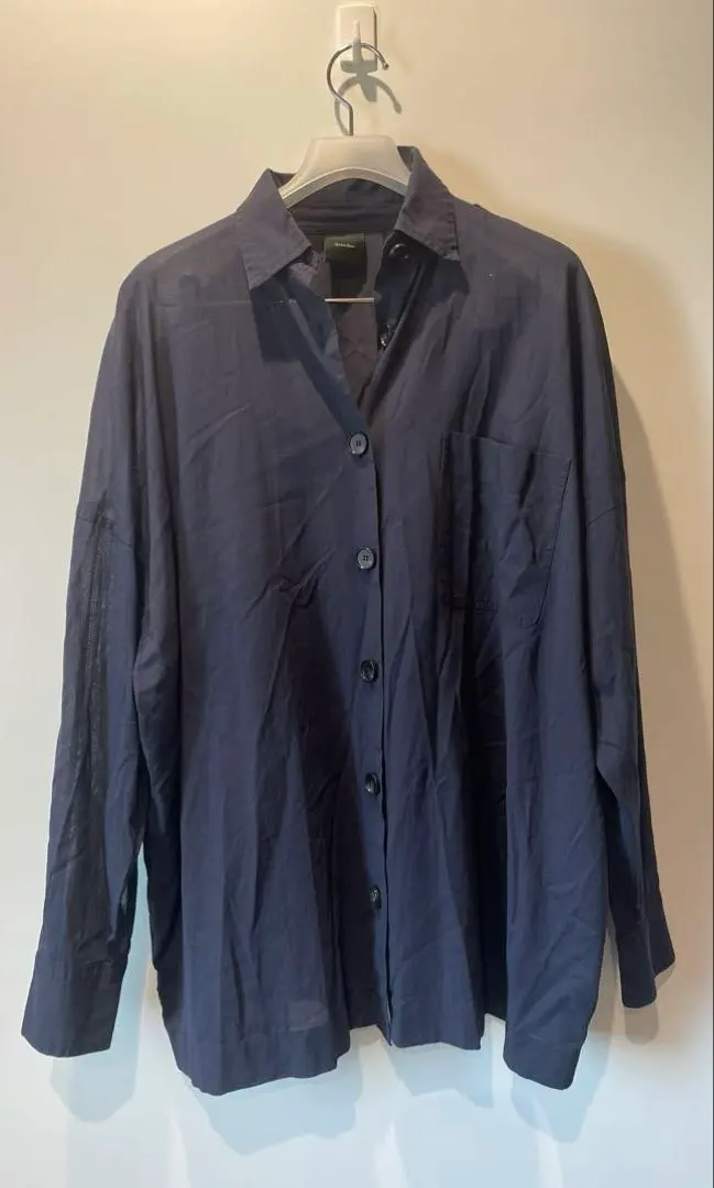 Thumbnail of Spick & Span Long Sleeve Cotton Shirt, Navy