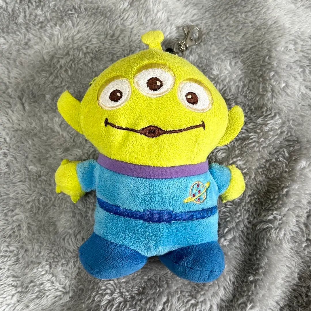 Thumbnail of Little Green Men Plush Pass Case Key Reel Ticket Holder