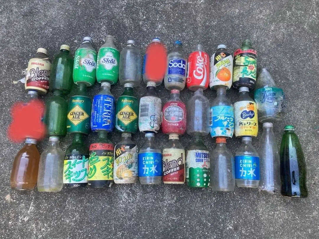 コカコーラ他ソフトドリンク　レトロ　アンティーク　ダルマ瓶　300ml  ５６本 コカコーラ他ソフトドリンク レトロ アンティーク ダルマ瓶