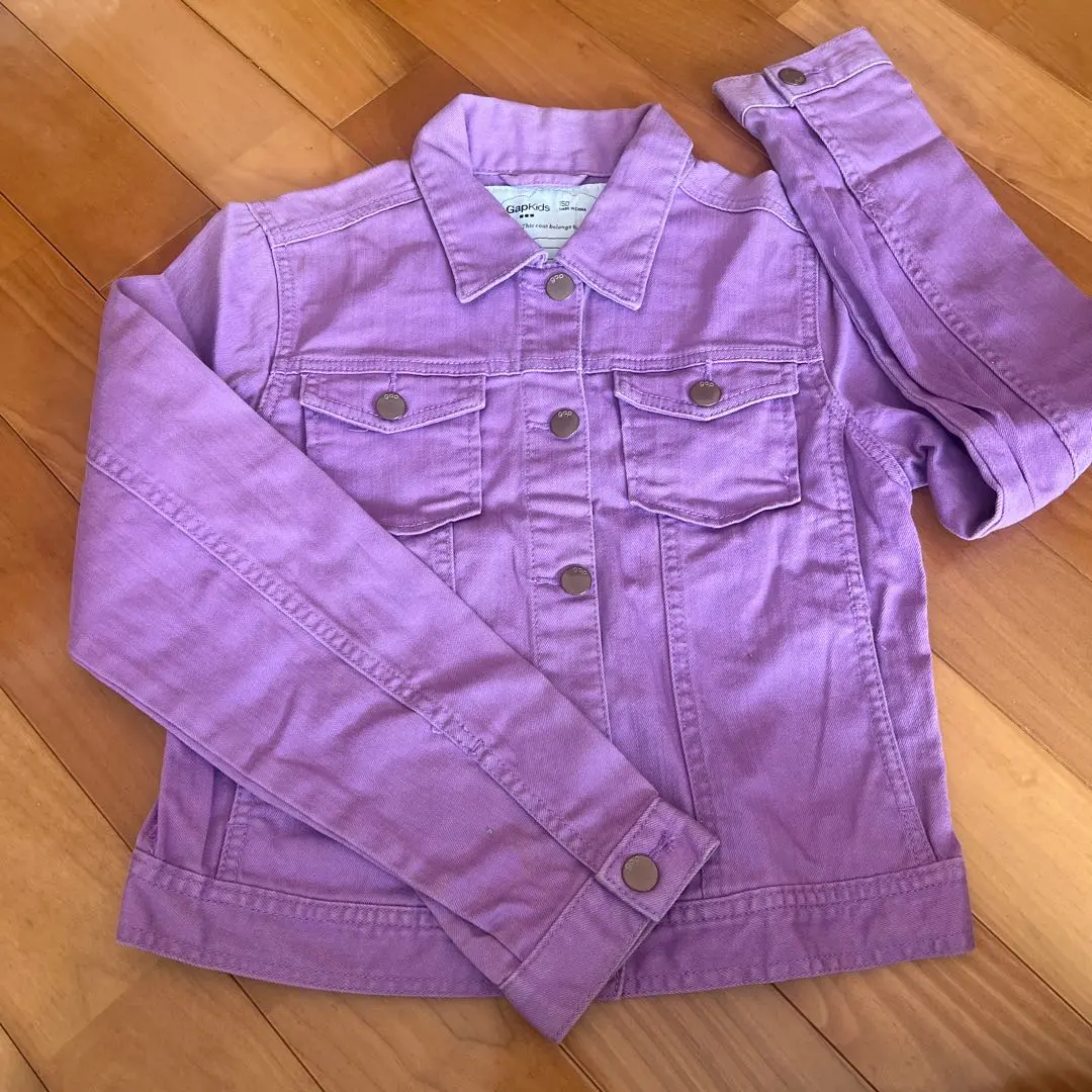 Thumbnail of GAP denim jacket, 150cm, purple