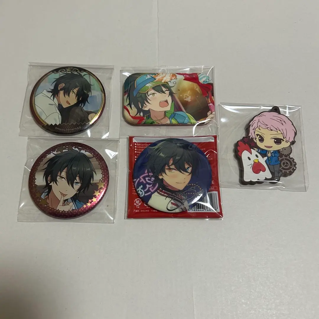 Thumbnail of Ensemble Stars! can badge, rubber keyholder, Mika Kagehira, Shu Itsuki
