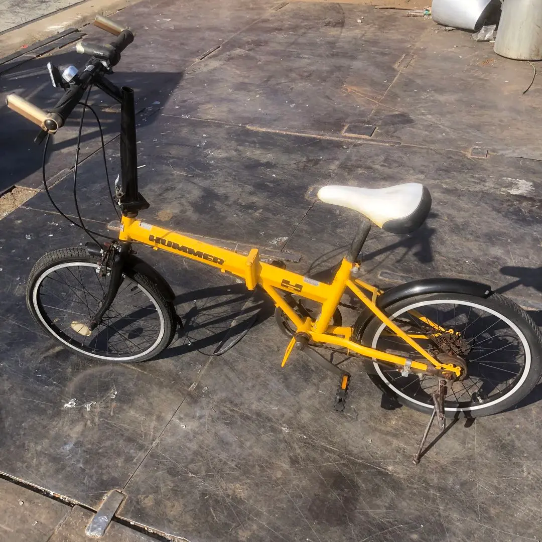 ☆20インチ☆ハマー☆折り畳み自転車☆ピンク☆中古☆ - メルカリ