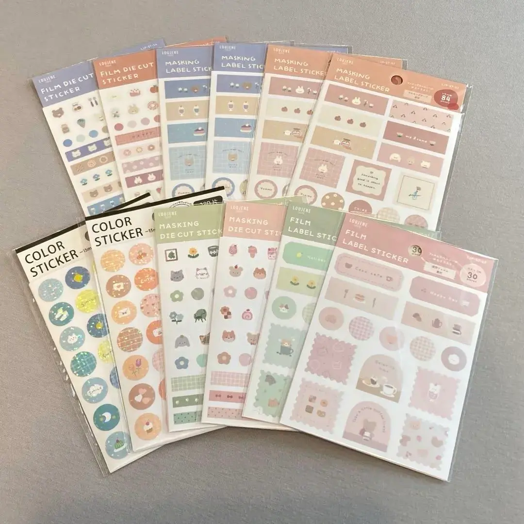 Thumbnail of 12 Relaxed Illustration Stickers