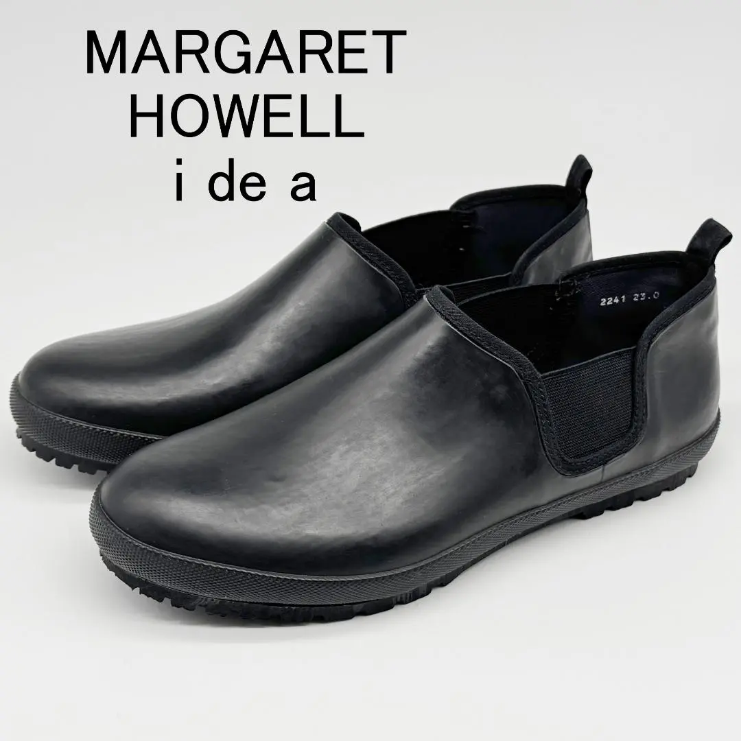 箱付き美品✨マーガレットハウエル　レザーサイドゴアブーツ　黒　36 マーガレット・ハウエル アイデア MARGARET HOWELL idea