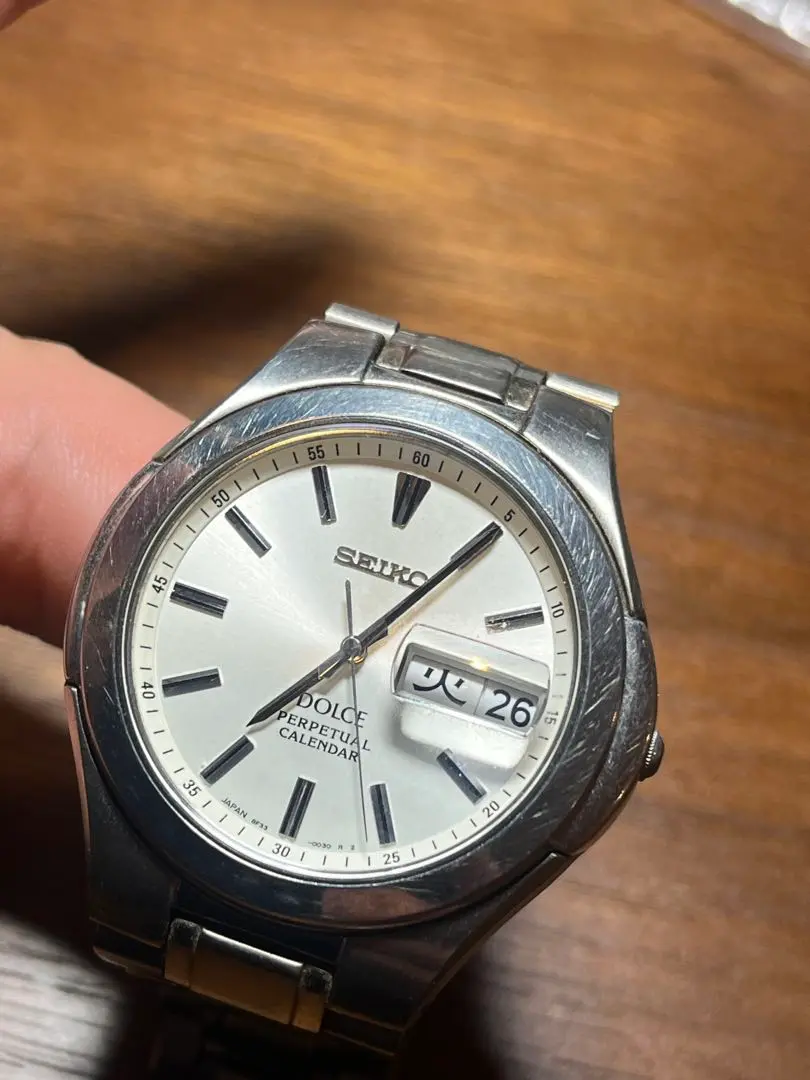 品多く 充電池】レア 希少 CALENDAR PERPEUAL DOLCE SEIKO 時計