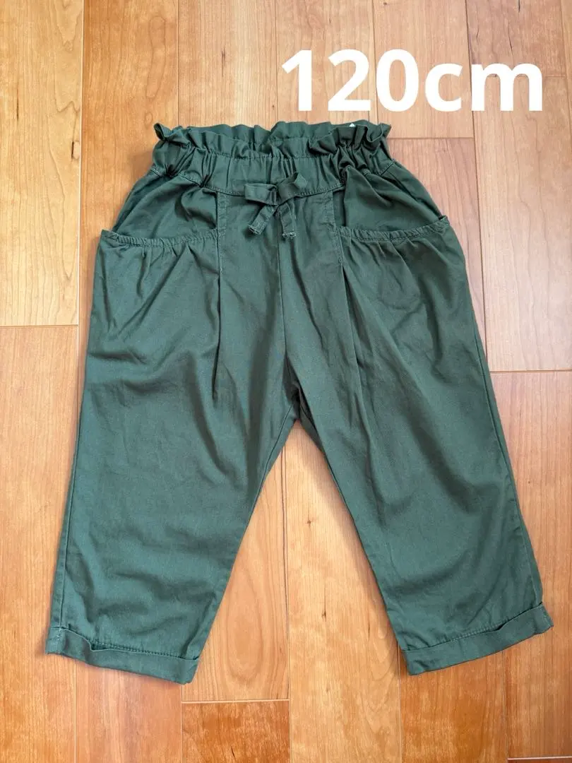 Thumbnail of Olive green pants for kids, size 120