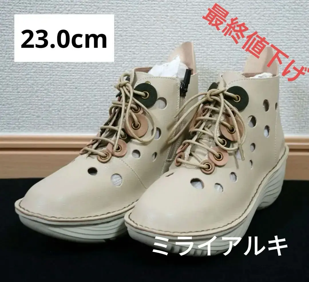 ★新品★ミライアルキ★ショートブーツ★カーキ×グレー★ 2025年最新】ミライアルキ ブーツの人気アイテム - メルカリ