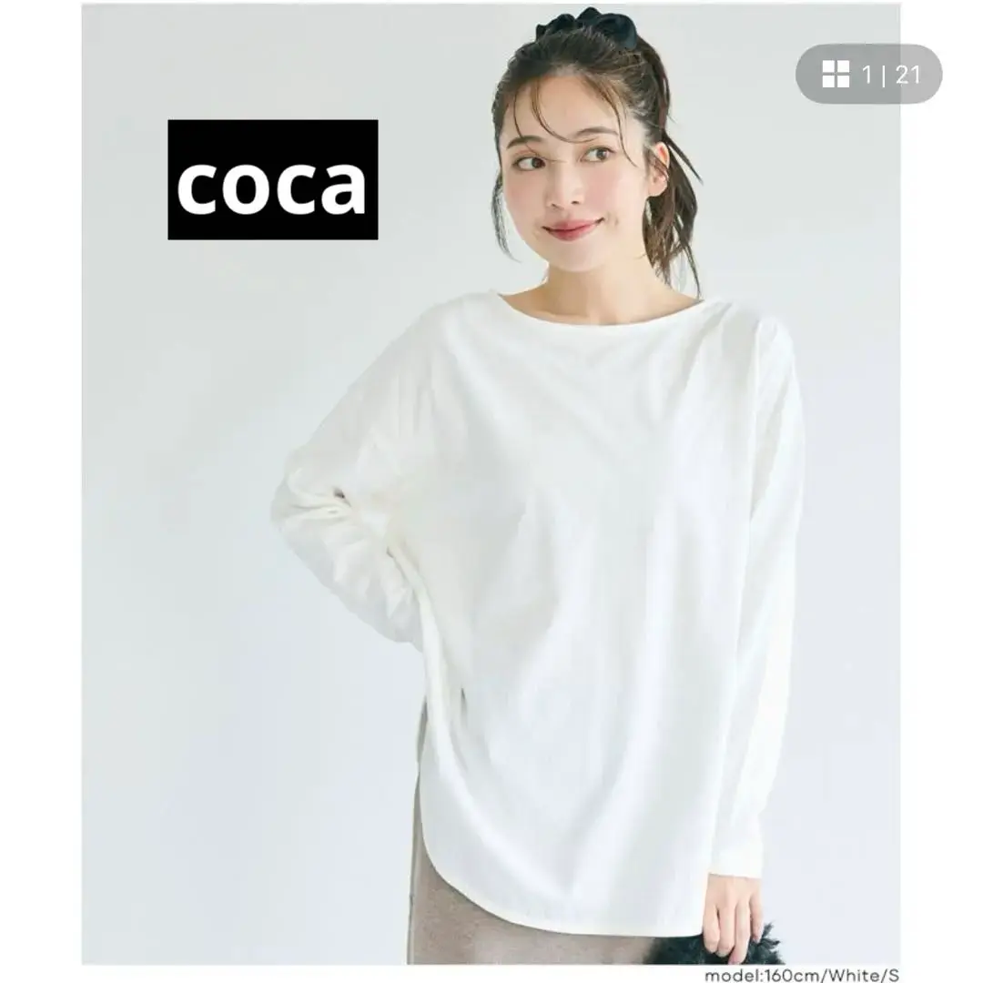 coca 盎司純棉側開衩大碼T恤M碼 的縮圖