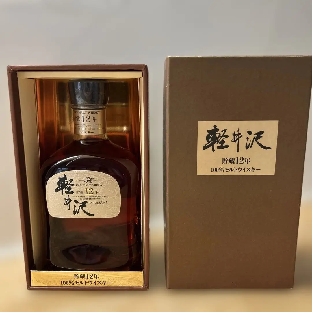 「完全未開封」軽井沢貯蔵12年メルシャン　700ml 国産ウィスキー【古酒】 メルシャン ジャパニーズウィスキー 沈殿物有 @ 700ml 箱付