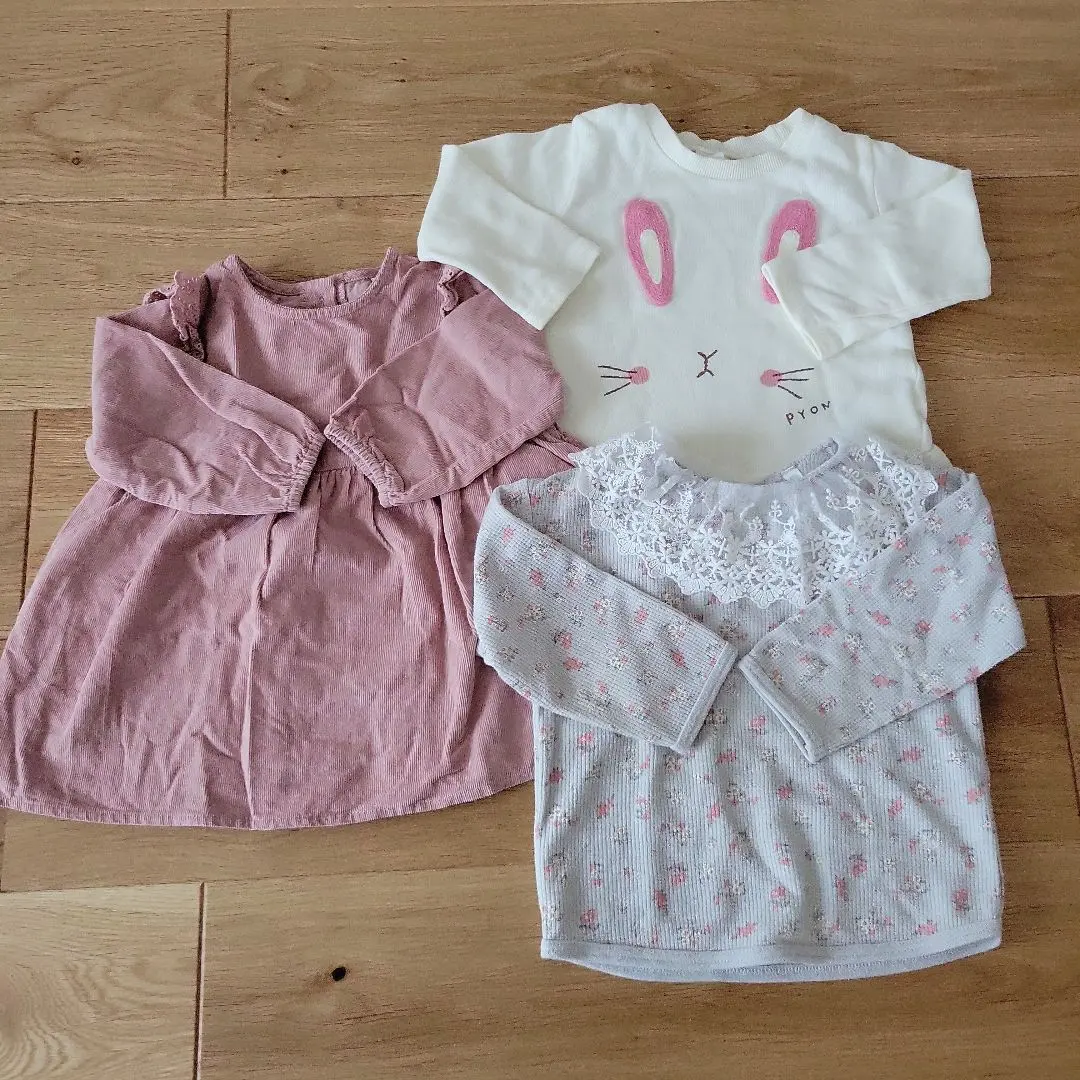 Thumbnail of Birthday, Nishimatsuya, Long-sleeved tops, Set of 3, 80cm