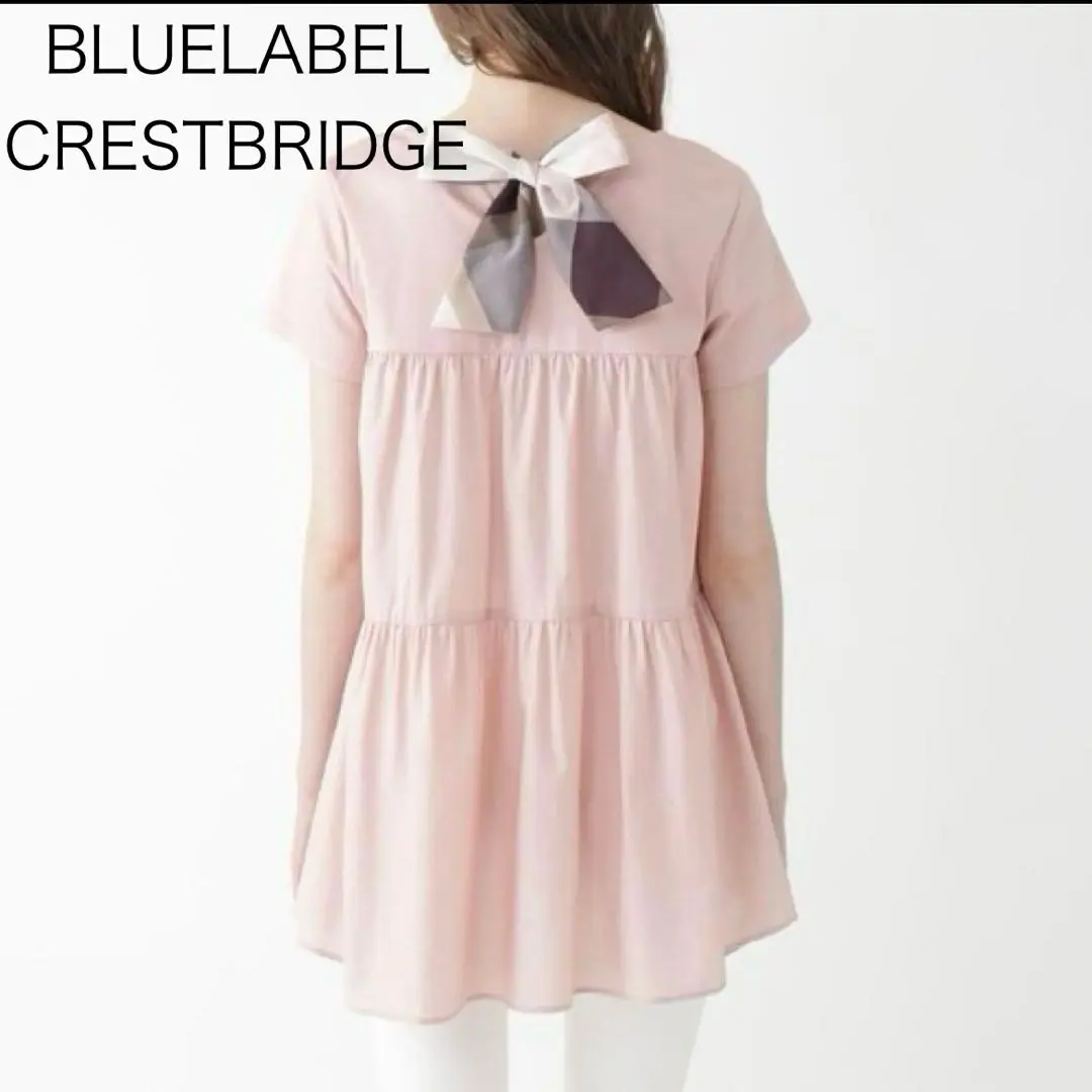 BLUE LABEL CRESTBRIDGE - BLUE LABEL CRESTBRIDGE 花柄 リボン ブラウス S ピンク pr14052096-1.jpg