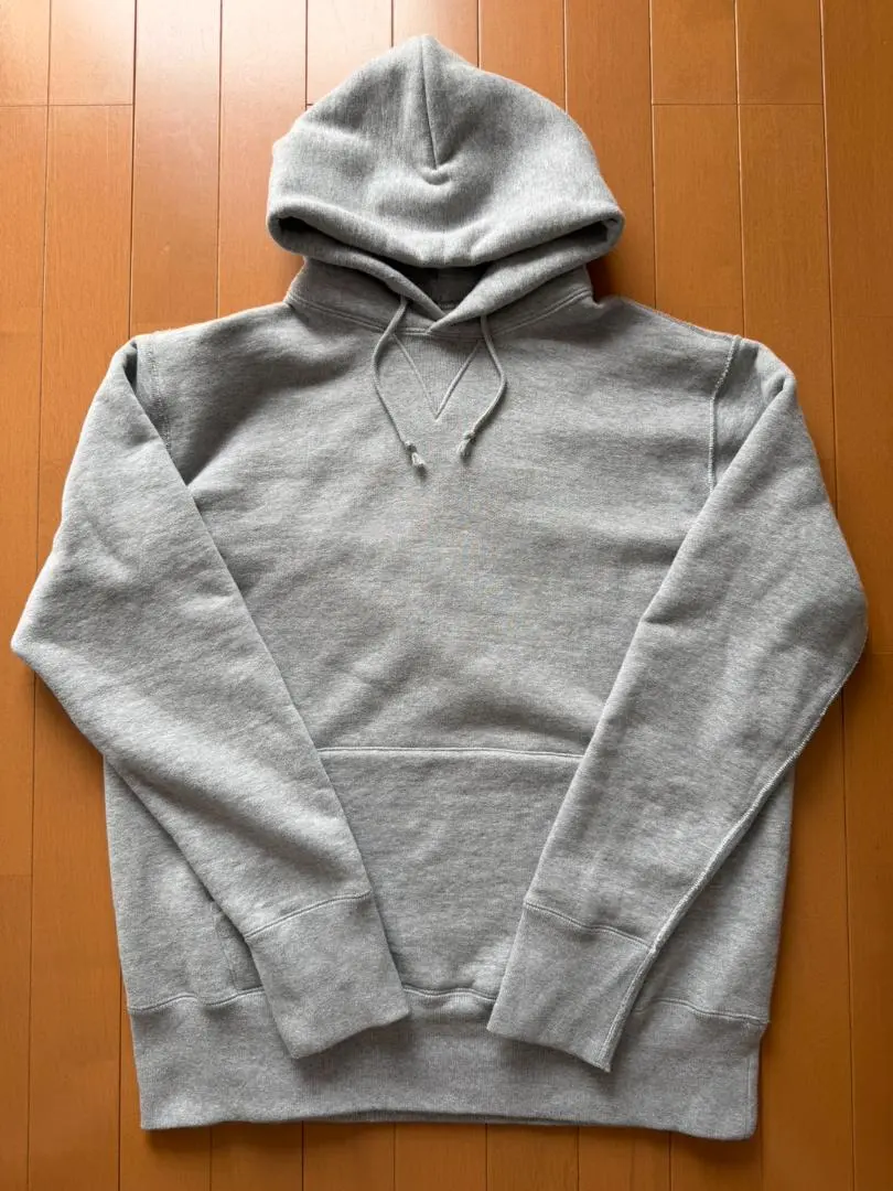 Thumbnail of Loopwheeler LW05 Round Body Pullover Hoodie, Gray, Size L