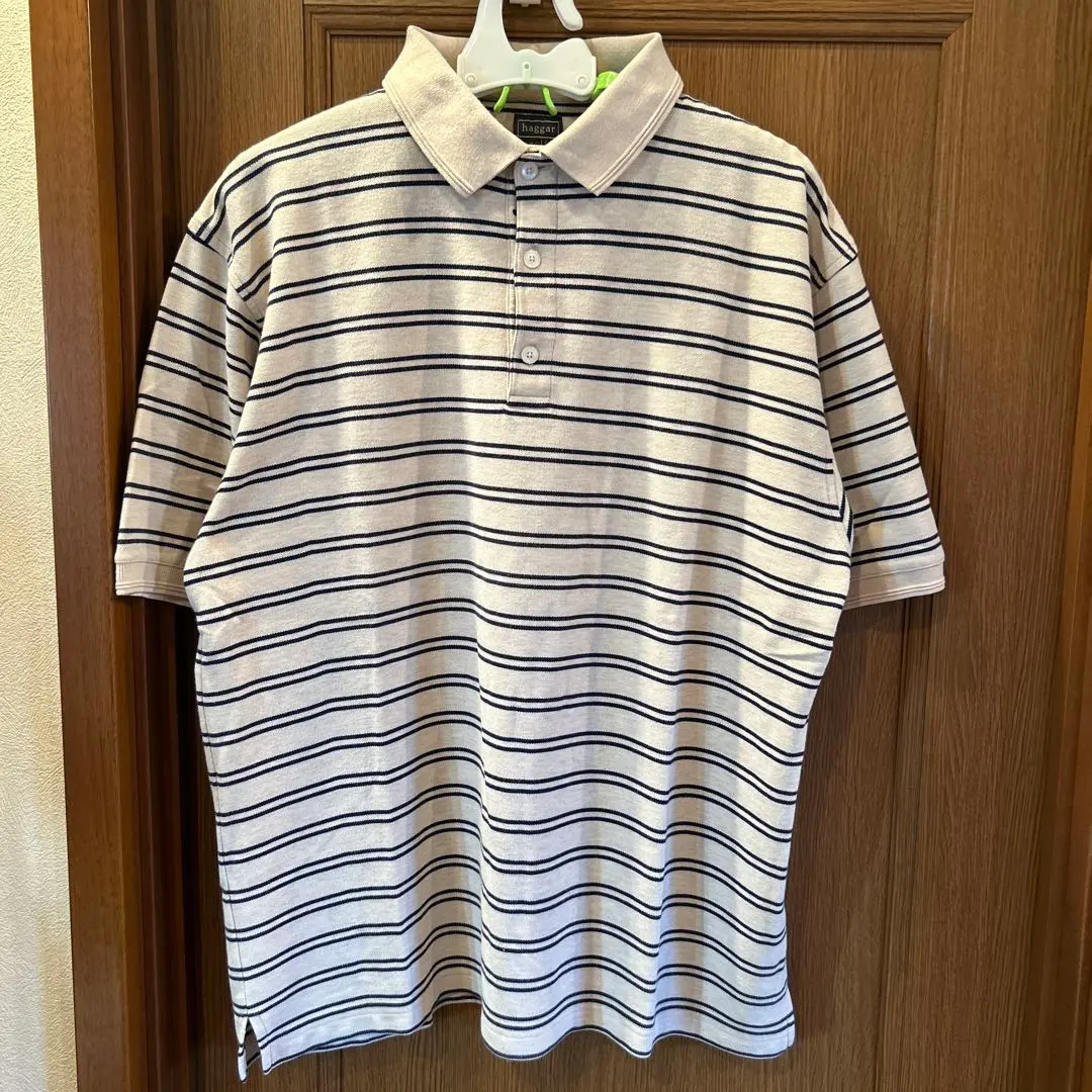 Thumbnail of 90s Vintage Haggar Pique Knit Striped Polo Shirt