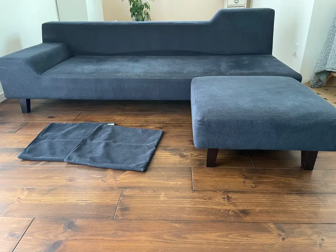 【MEGUMI】FLANNELSOFA PENTA900　ネイビー ロータイプソファのシンプルデザインソファ - PENTA 900 Chair