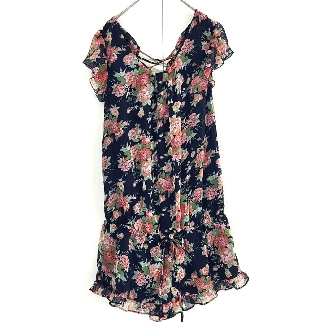 Thumbnail of M's Excite (M) Floral One-Piece Jumpsuit Salopette Feminine Girly