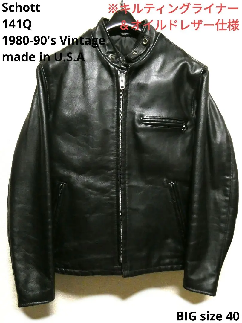 超希少✨【米国製】schott シングルライダース 40サイズ 141 楽天市場】ショット SCHOTT 141 シングルライダース ブラック