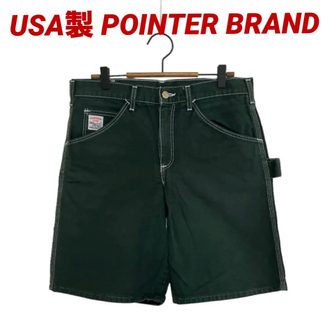 POINTERBRAND ブラウンショートパンツ　未使用　W32L32 USA製 2025年最新】ポインターブランド ショートパンツ・ハーフパンツ