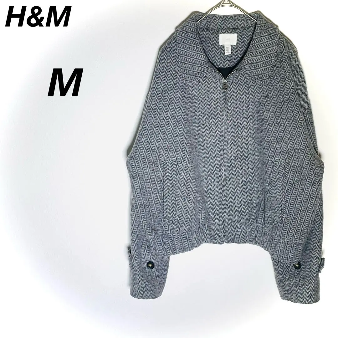 Thumbnail of H&M Jacket Herringbone Pattern Zip-up Women's