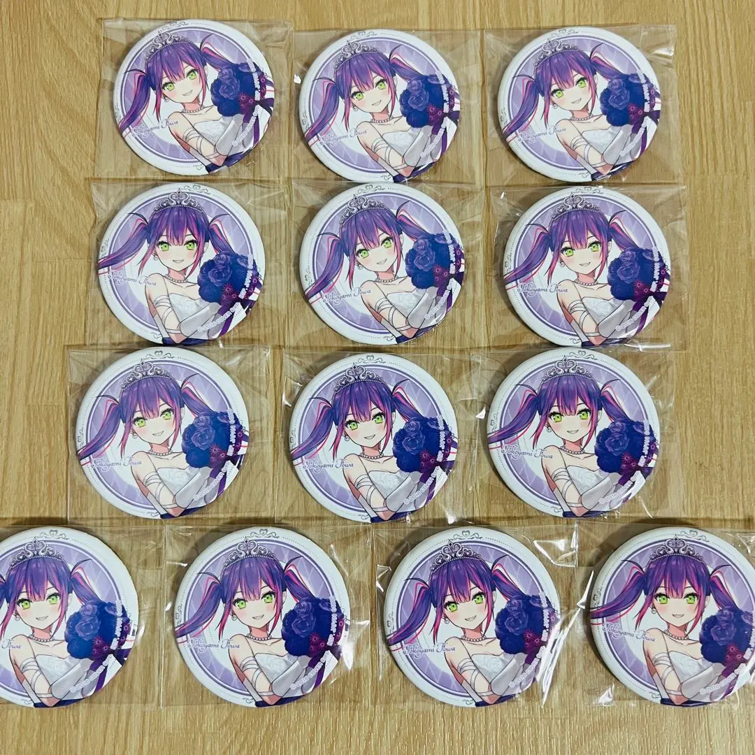 Thumbnail of 13-piece set Tokoyami Towa Can Badge Wedding Dress Ichiban Kuji Hololive