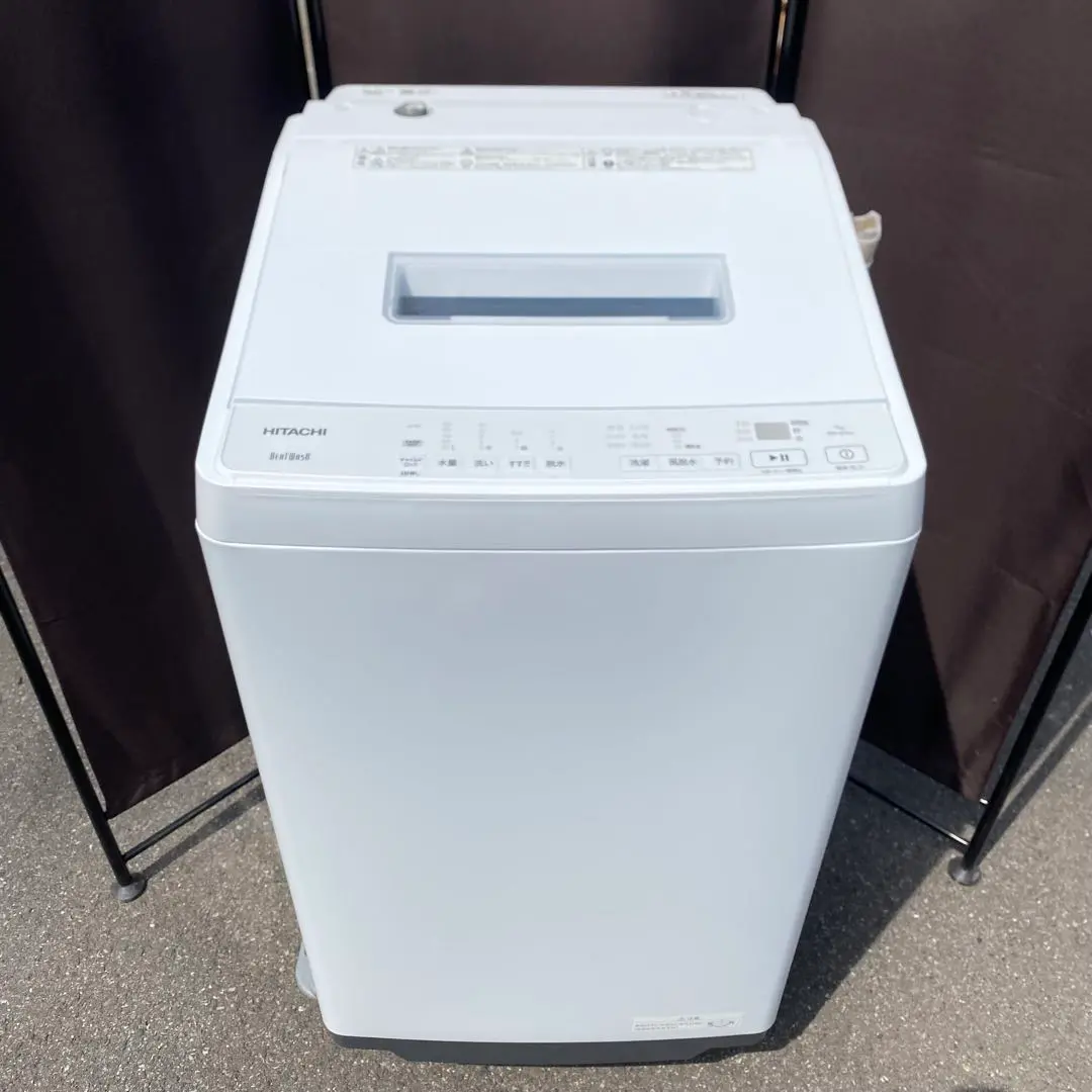 E654\"　設置、接続込み　日立　7kg　洗濯機　BW-G70J　2023年製 HITACHI 洗濯機 7.0kg BW-G70J 2023年製 - リサイクルショップ