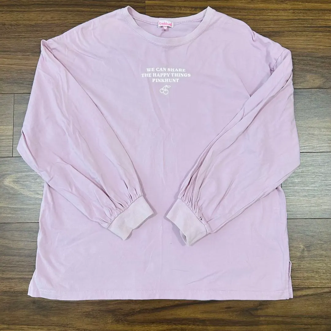 Thumbnail of Price reduced again!! Pinkhunt ☆ Girls long sleeve T-shirt L (160)