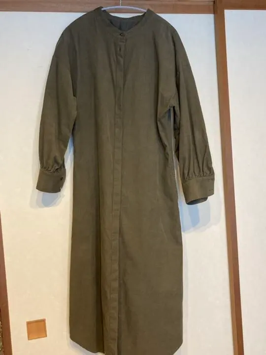 Thumbnail of LE JOUR Corduroy Fabric Dress, Khaki, Free Size