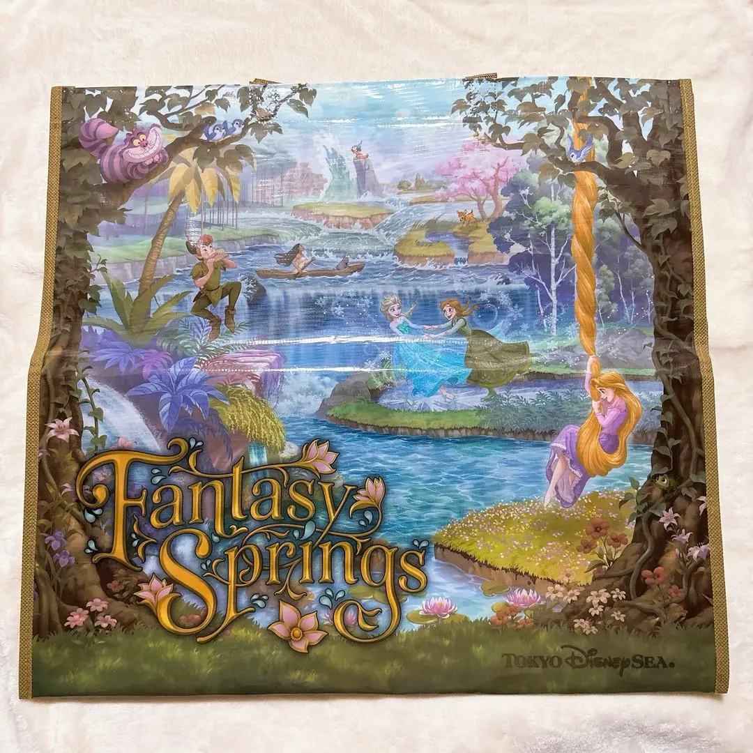 ディズニーシー　ファンタジースプリングス　トートバッグ　ショッピングバッグ　2つ ディズニーシー ファンタジースプリングス トートバッグの通販