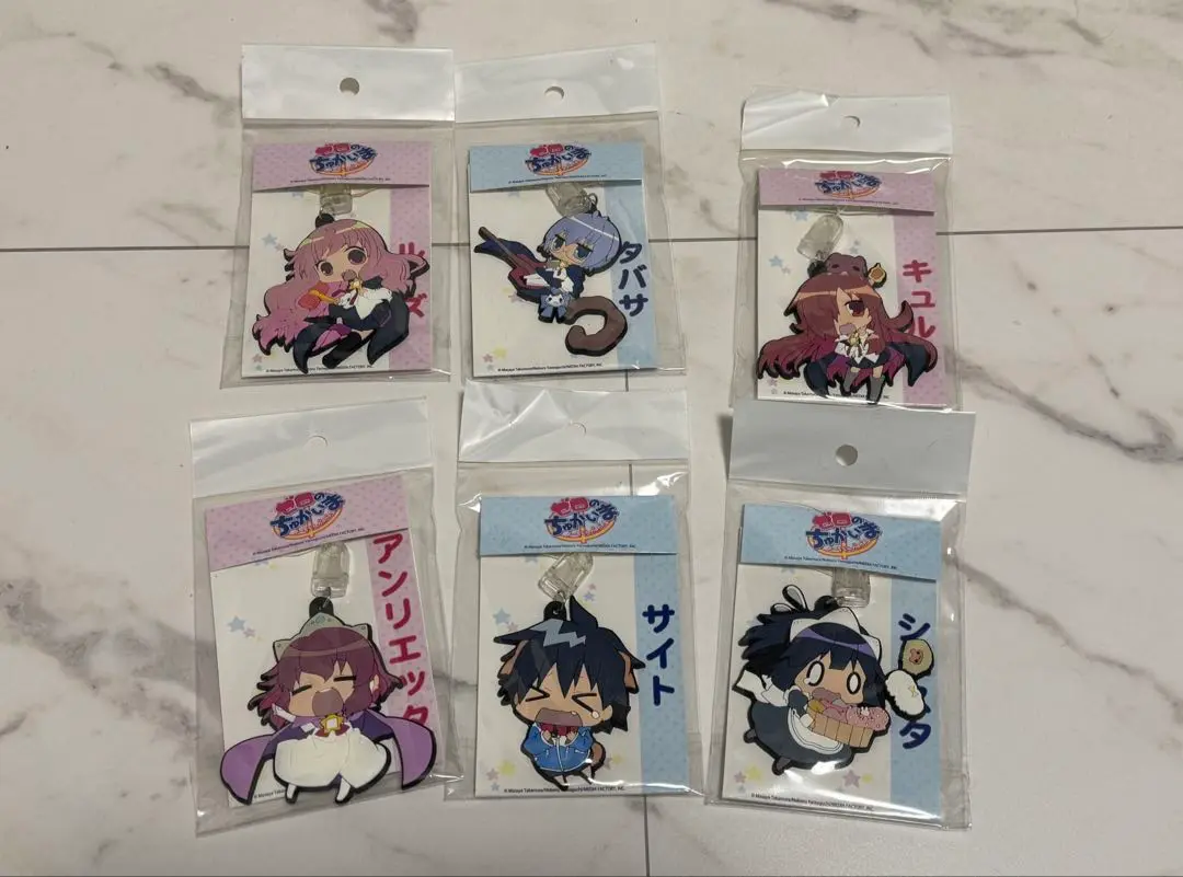 ゼロのちゅかいま　よーちえんnano!ラバーストラップ全6種 ゼロのちゅかいま よーちえんnano!ラバーストラップ全6種 ゼロの