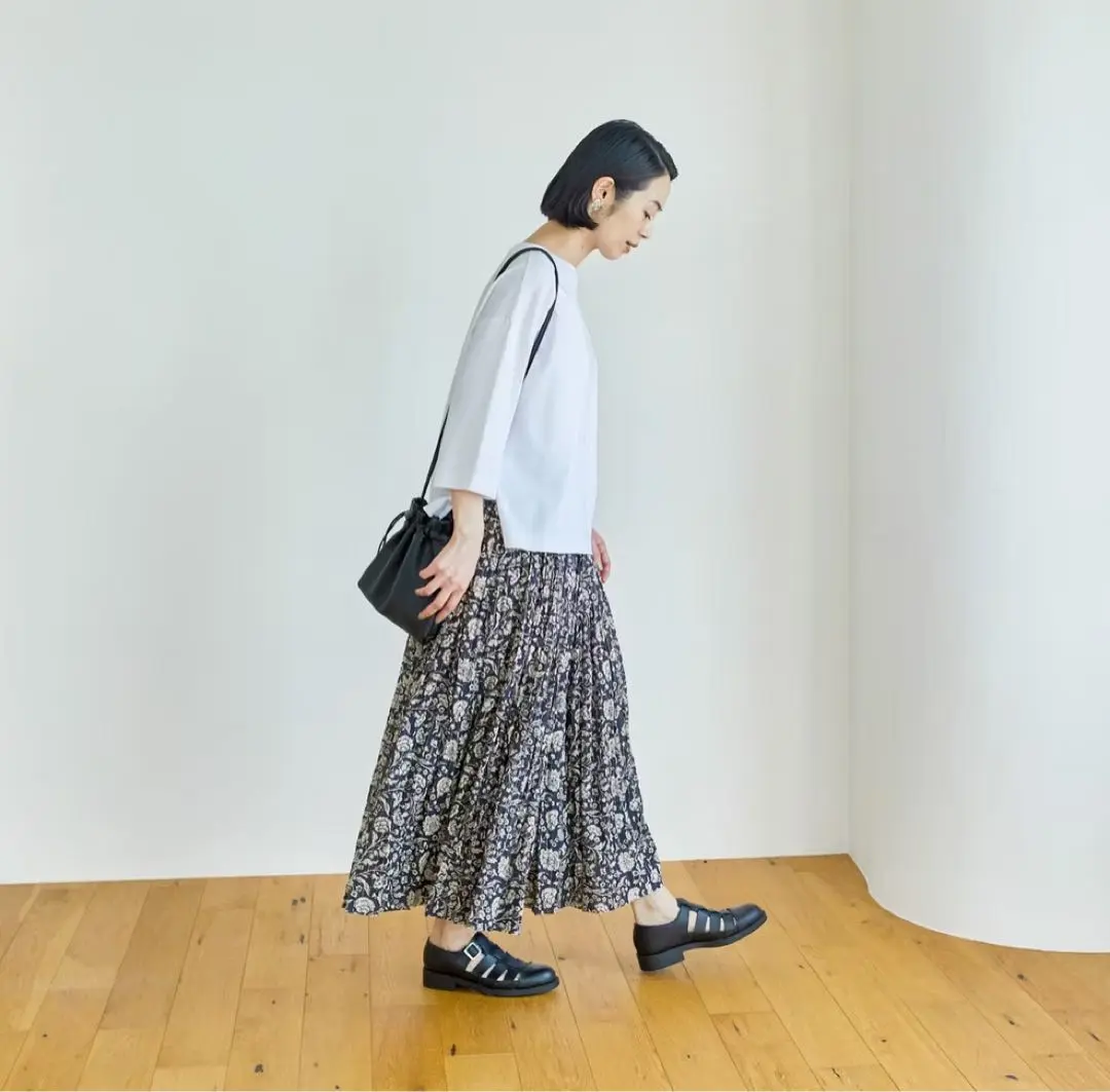 Soi-e / ソワ / 花柄コットンスカート Soi-e / ソワ / 花柄コットンスカート - 北欧、暮らしの道具店