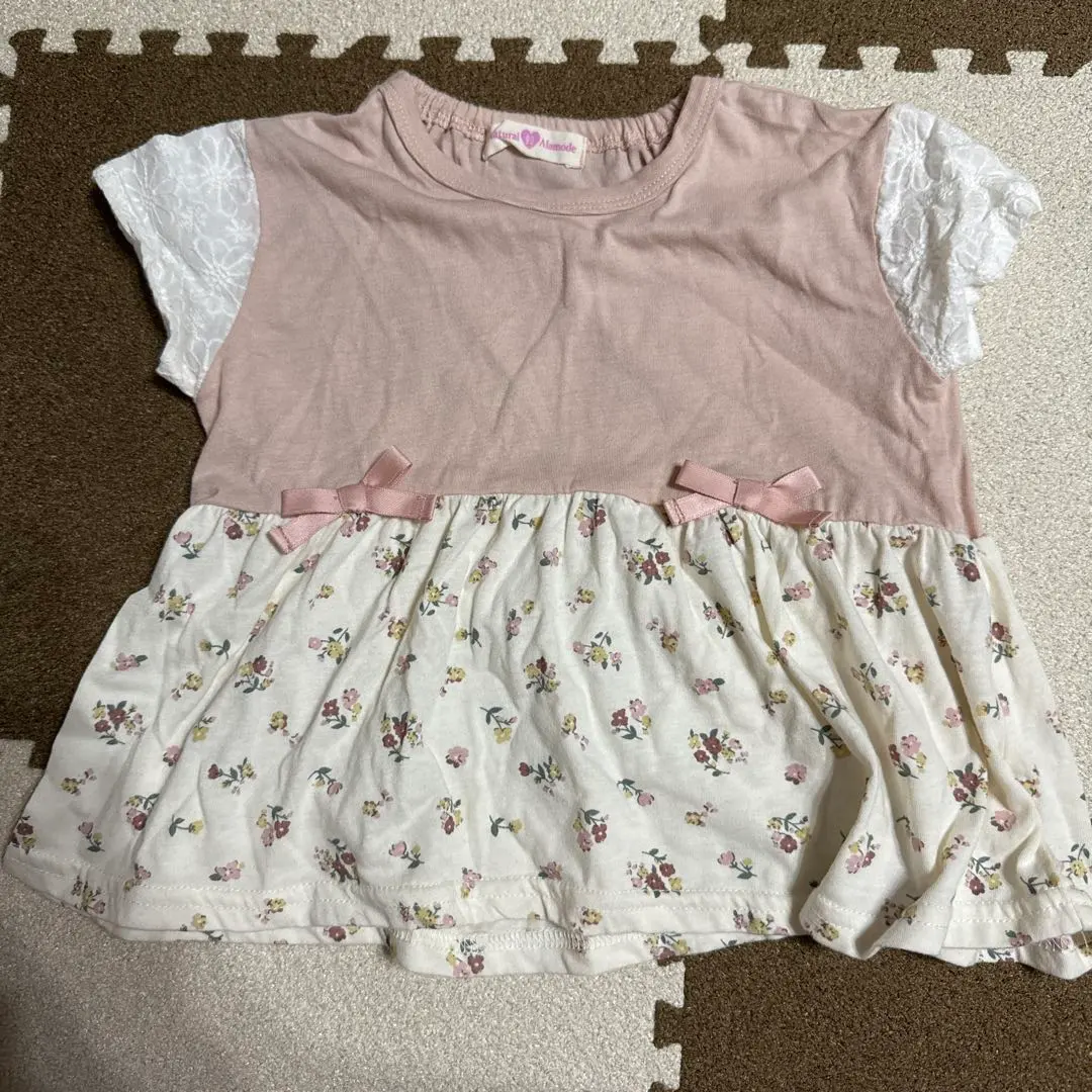 Thumbnail of Natural Almond Floral Print Top