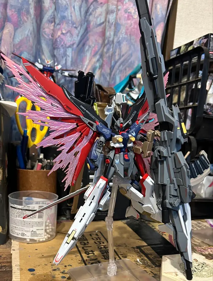 HGCEデスティニーガンダムspeciiゼウスシルエット完成品 全塗装オリジナル 全塗装【プレミアムプラス完成品】バンダイ HG 1/144