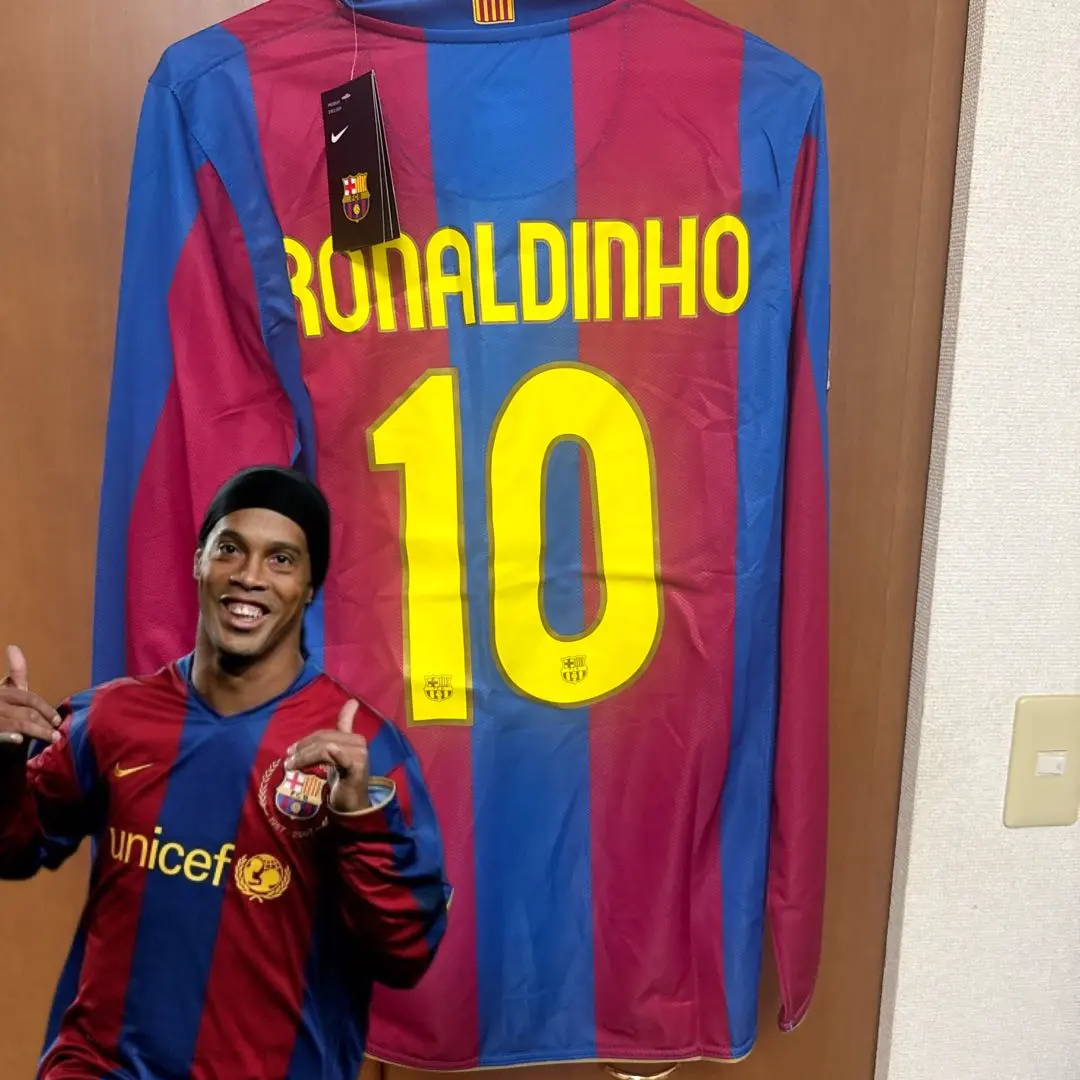 ナイキ バルセロナ メッシ #19 カンプ・ノウ 50周年 長袖ユニフォーム S NIKE】 ナイキ スペイン リーガ・エスパニョーラ バルセロナ