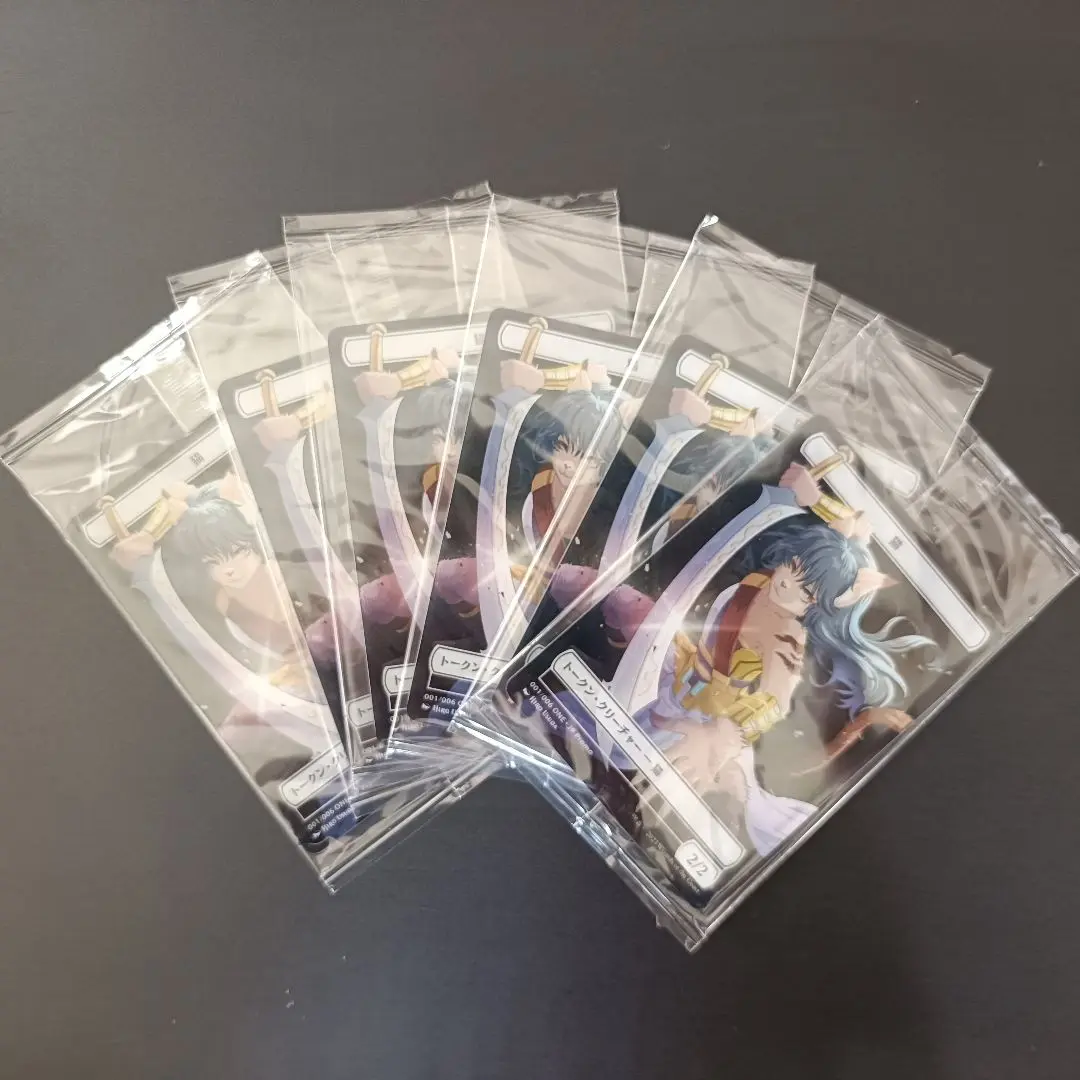 16枚セット　機械兵団の進軍　スピリット 猫 プラトークン サイン入り/FOIL】マジックザギャザリング MOM JP 0001 モンク