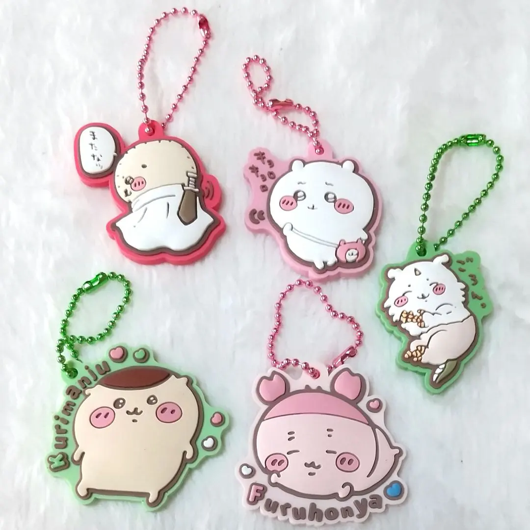 Thumbnail of Chikawa Pukkuri Rubber Mascot Gum: Chikawa, Ano Ko, Kurimanjyu, Otter, Crab