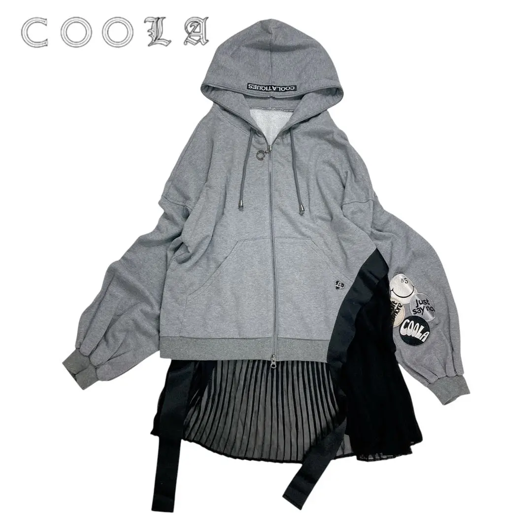 01T469☆ COOLATIQUES グレー レース スカート パーカー M 2025年最新】クーラティクス カラー：グレイ系 パーカーの人気