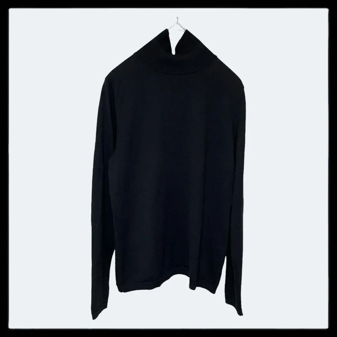 Thumbnail of 1153 Modify [XL] Long Sleeve High Neck Sweater Large Size Black Beautiful