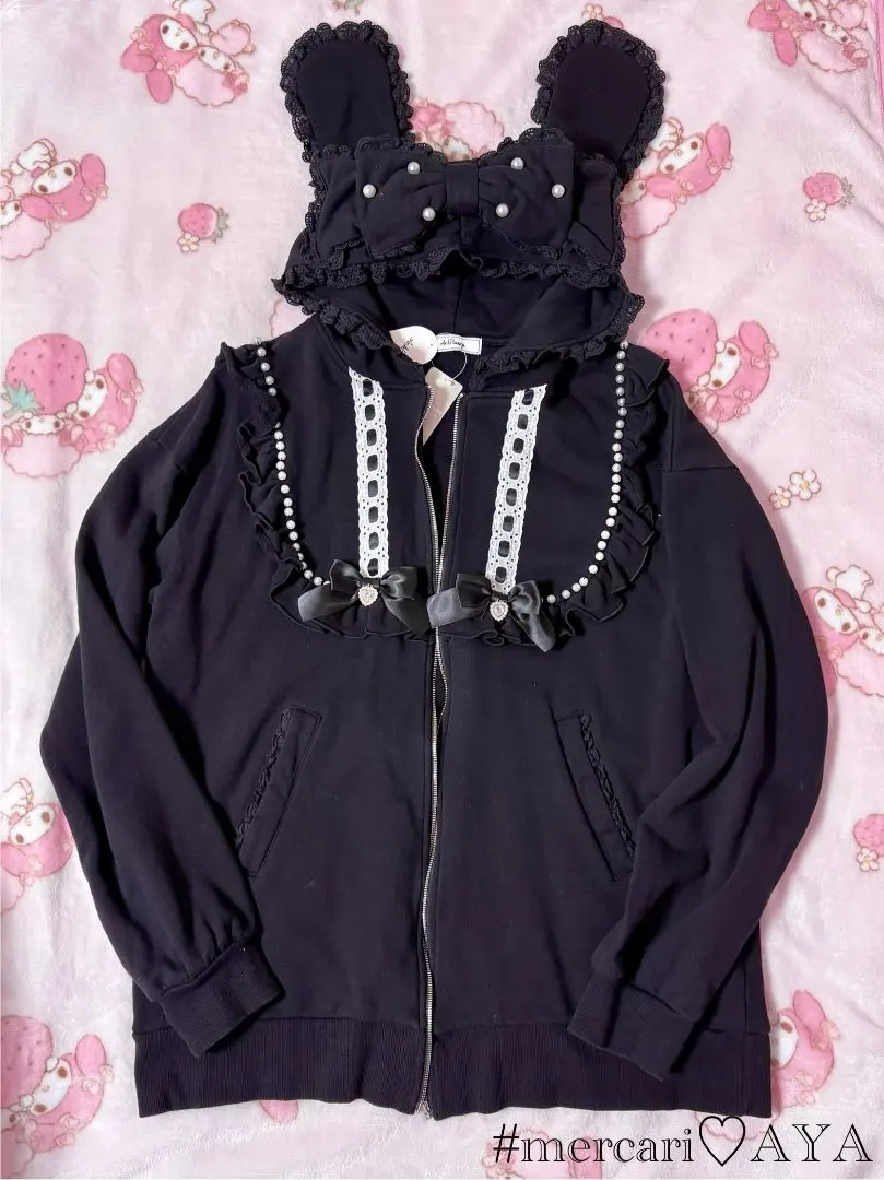 Thumbnail of Ankrouge New Princess Usachan Hoodie black
