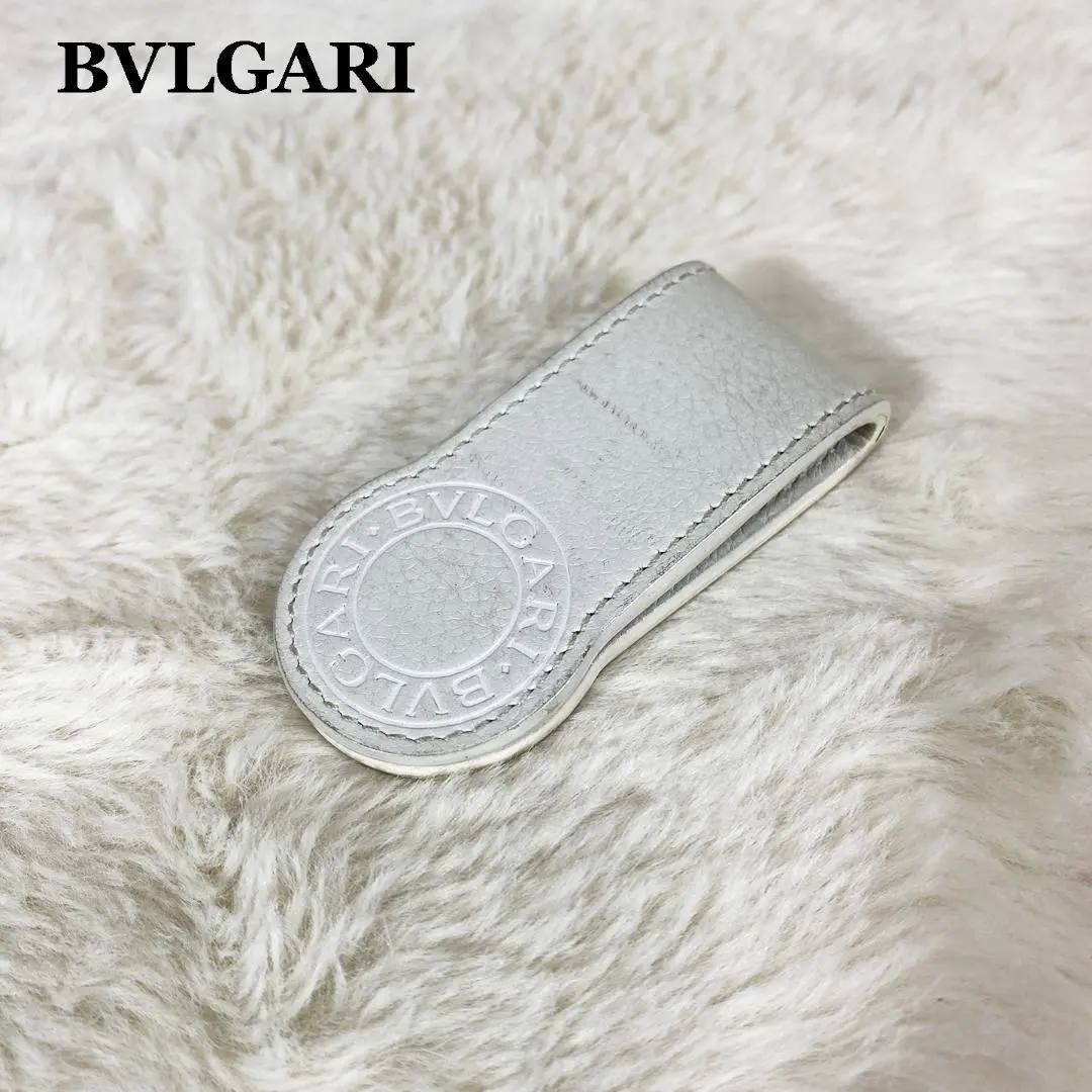 BVLGARIのマネークリップ BVLGARI ブルガリ ブルガリ マネークリップ 二つ折り財布 ブルー