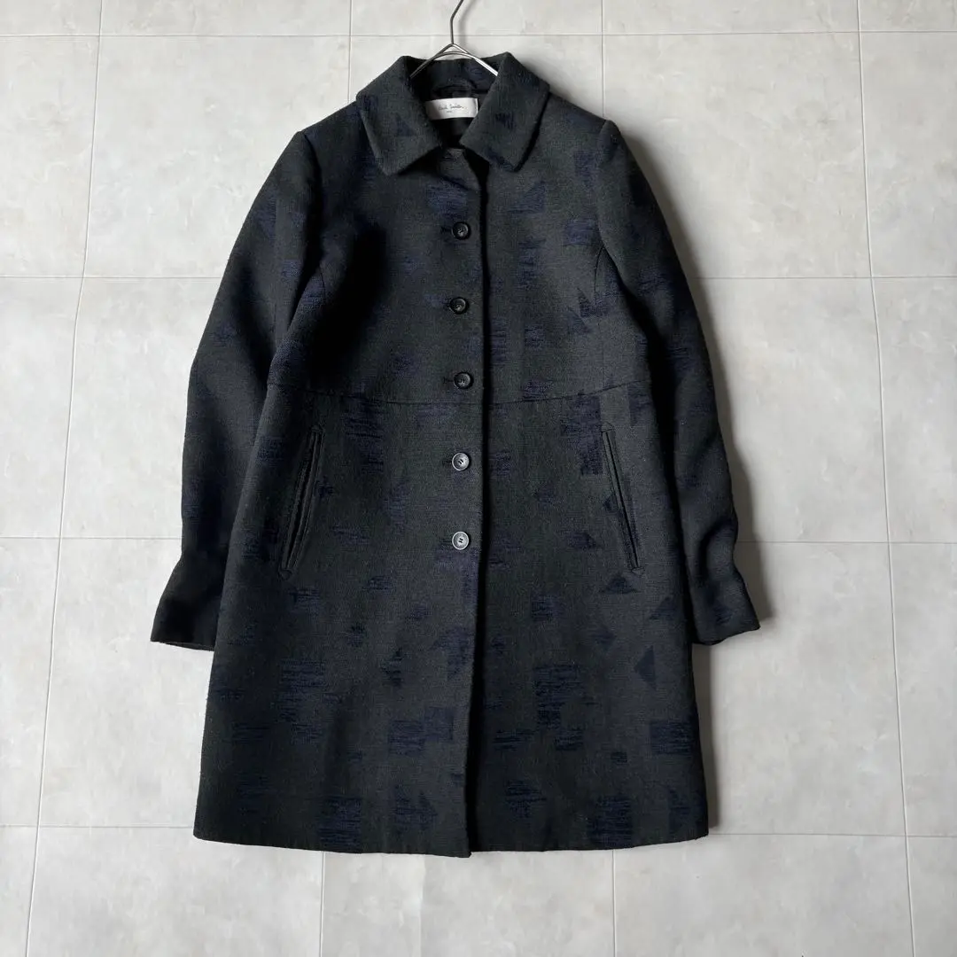 ✨️美品✨️Paul Smith ブラックレーベル コート レディース サマーウール Paul Smith BLACK LABEL ウールコート タック M グレー